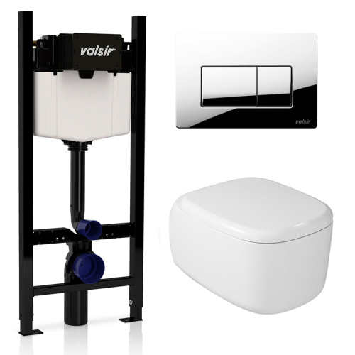 Комплект инсталляции с клавишей VALSIR KIT VSCR 7813 Slim P1